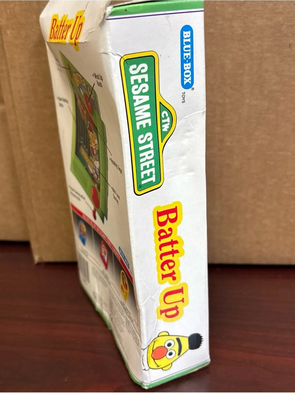 Vintage Sesame Street Bert & Ernie Batter Up Handheld Game Toy NOS 1992 Open Box